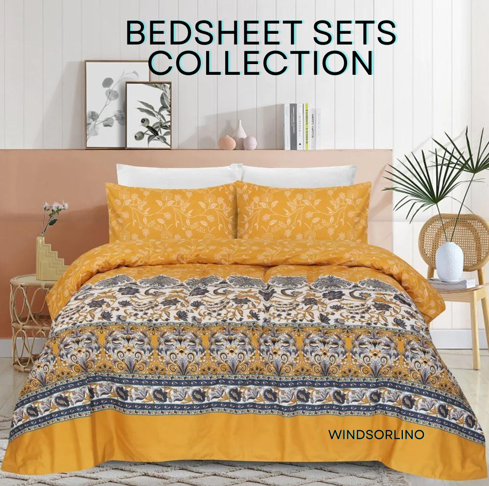 Elevate your bedroom with our high-quality bedsheet sets collection