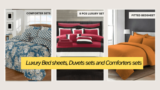 Premium Luxury Bed sheets, Duvets sets and Comforters: 7 and 8 Piece Sets - Windsorlino.com
