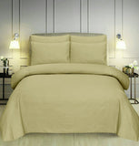 Beige Stripe-Bed Set 6 Pcs (Luxury)