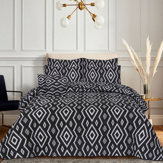 Black Aztec - Comforter Set - Windsorlino.com