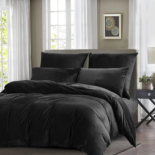 Black Velvet - 9pcs Winter Razai Set (Luxury) - Windsorlino.com