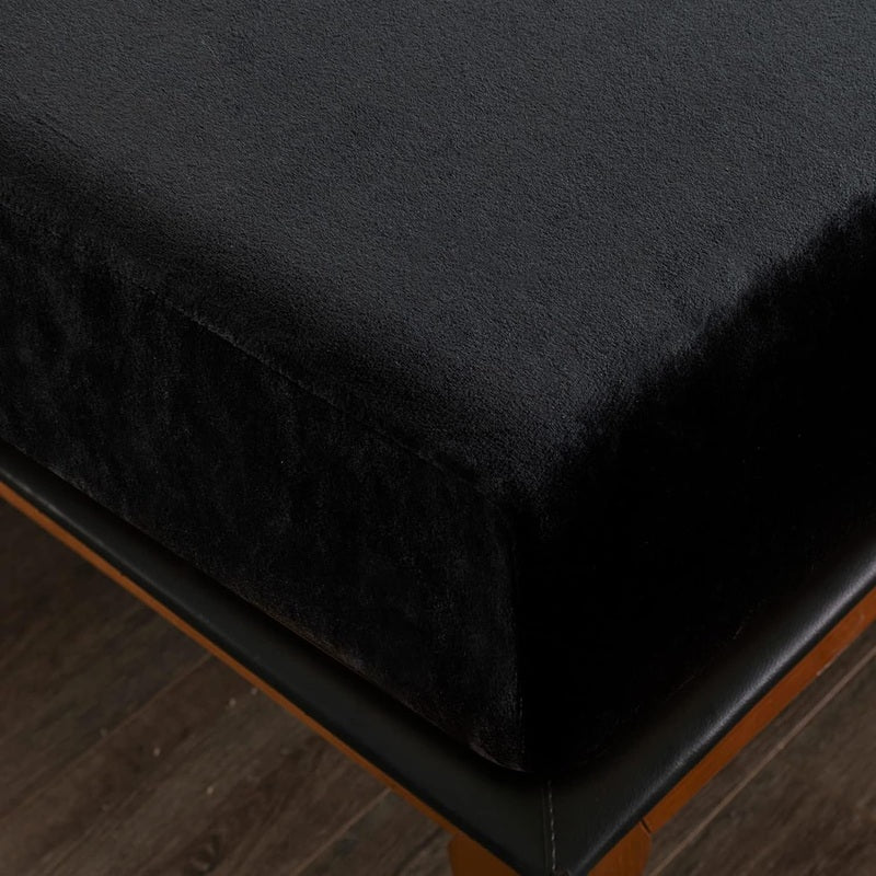 Black Velvet - Luxury Fitted Sheet - Windsorlino.com