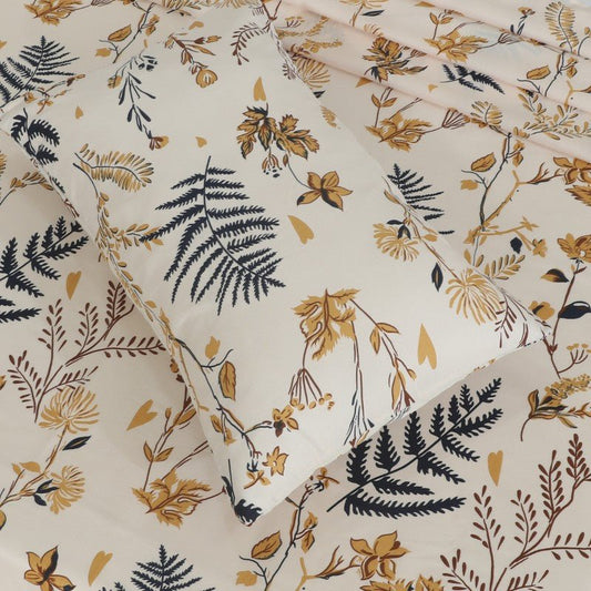 Fern Beige - Bed Sheet Set - Windsorlino.com