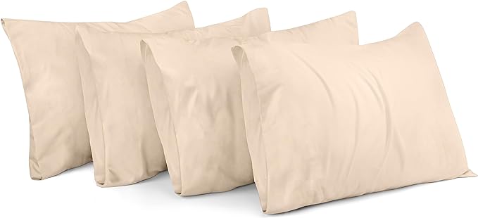 Ferrera Beige Pillow Case - Pack of 4 - Windsorlino.com