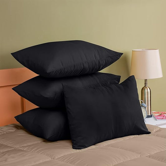 Ferrera Black Pillow Case - Pack of 4 - Windsorlino.com