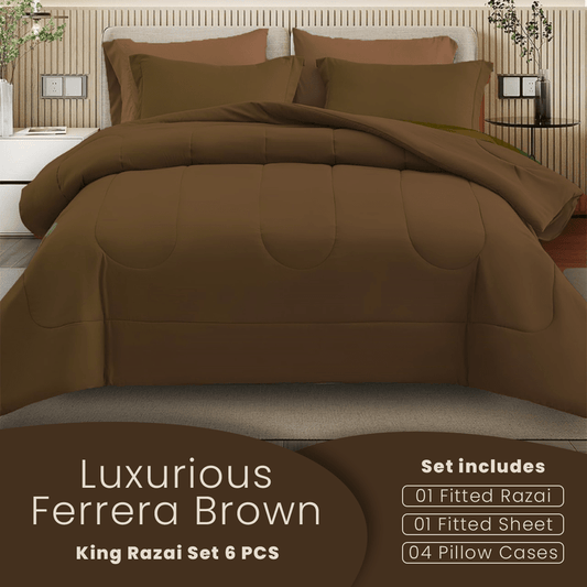 Ferrera Brown - Winter Razai Set - Windsorlino.com
