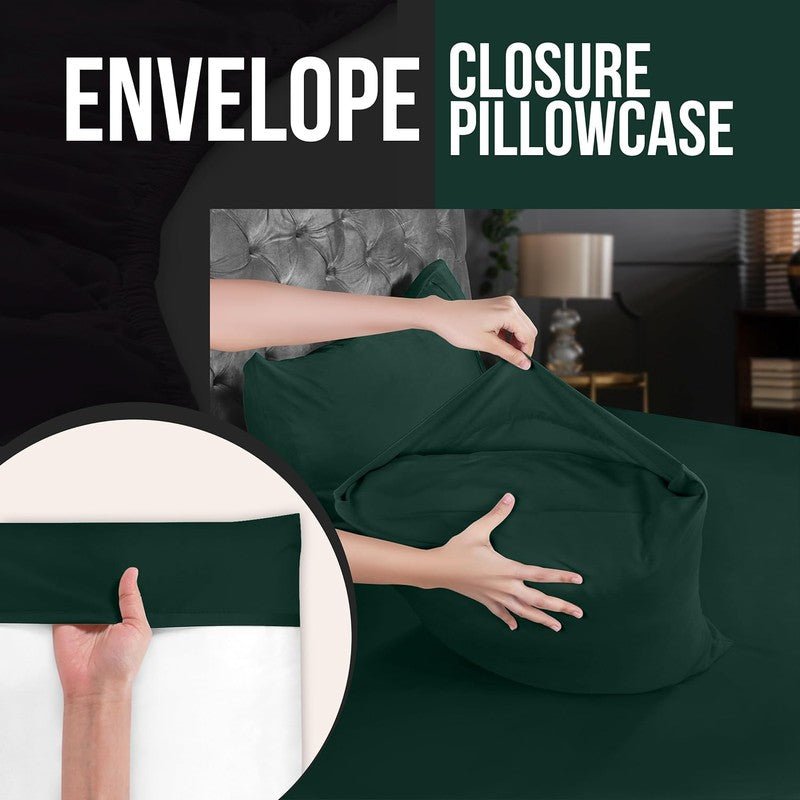 Ferrera Castleton Green Pillow Case - Pack of 4 - Windsorlino.com