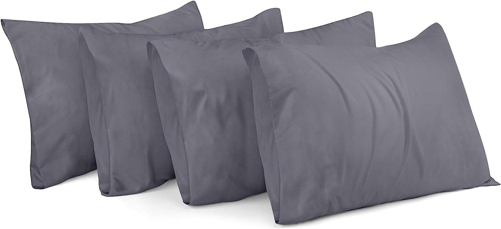 Ferrera Charcoal Grey Pillow Case - Pack of 4 - Windsorlino.com