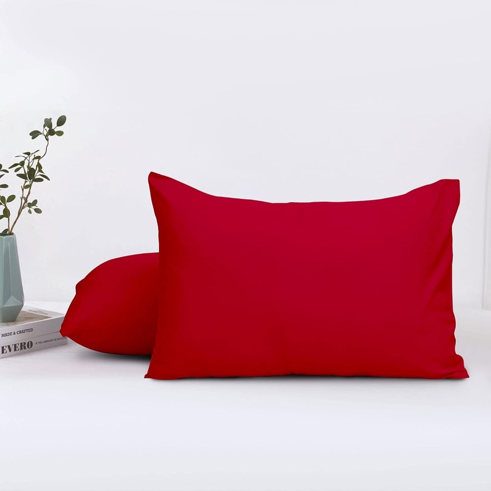 Ferrera Maroon Pillow Case - Pack of 2 - Windsorlino.com