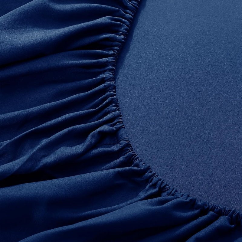 Ferrera Navy Blue - Fitted Sheet Set - Windsorlino.com