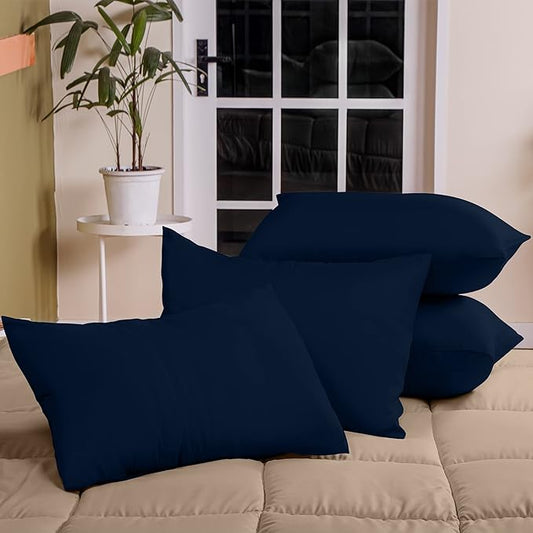 Ferrera Navy Blue Pillow Case - Pack of 4 - Windsorlino.com