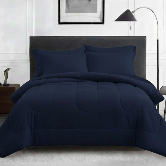 Ferrera Navy Blue - Winter Razai Set - Windsorlino.com