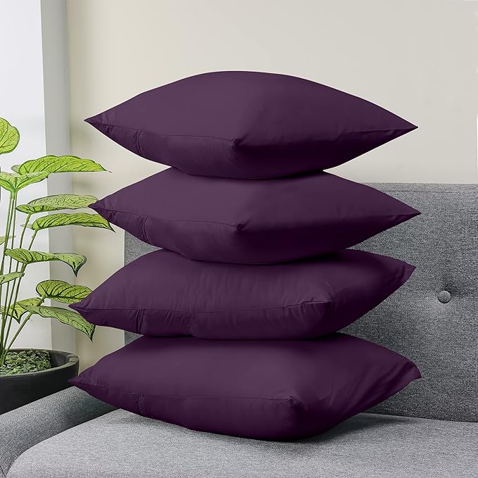 Ferrera Plum Pillow Case - Pack of 4 - Windsorlino.com