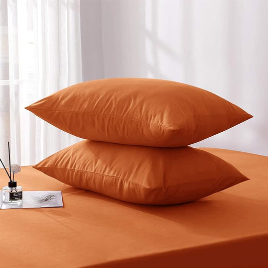 Ferrera Rust Pillow Case - Pack of 2 - Windsorlino.com