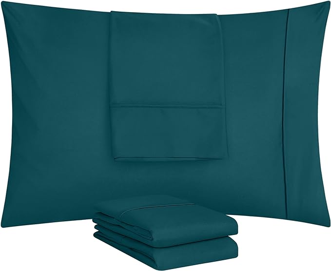 Ferrera Teal Pillow Case - Pack of 4 - Windsorlino.com