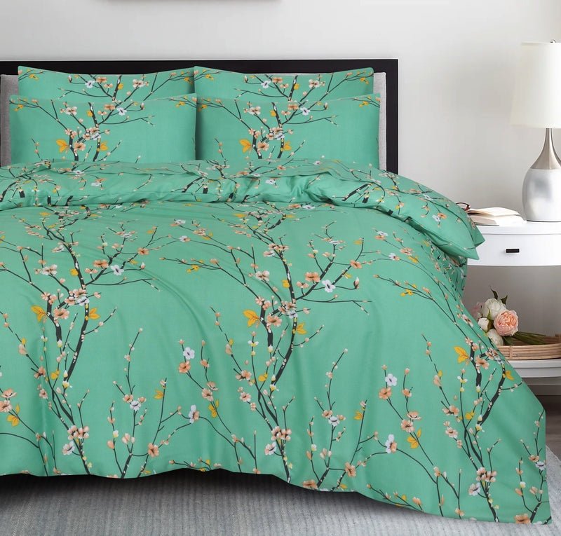 Floral Teal - Bed Set - Windsorlino.com