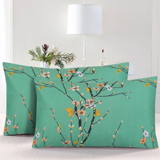 Floral Teal - Pack of 2 Pillow Cases - Windsorlino.com