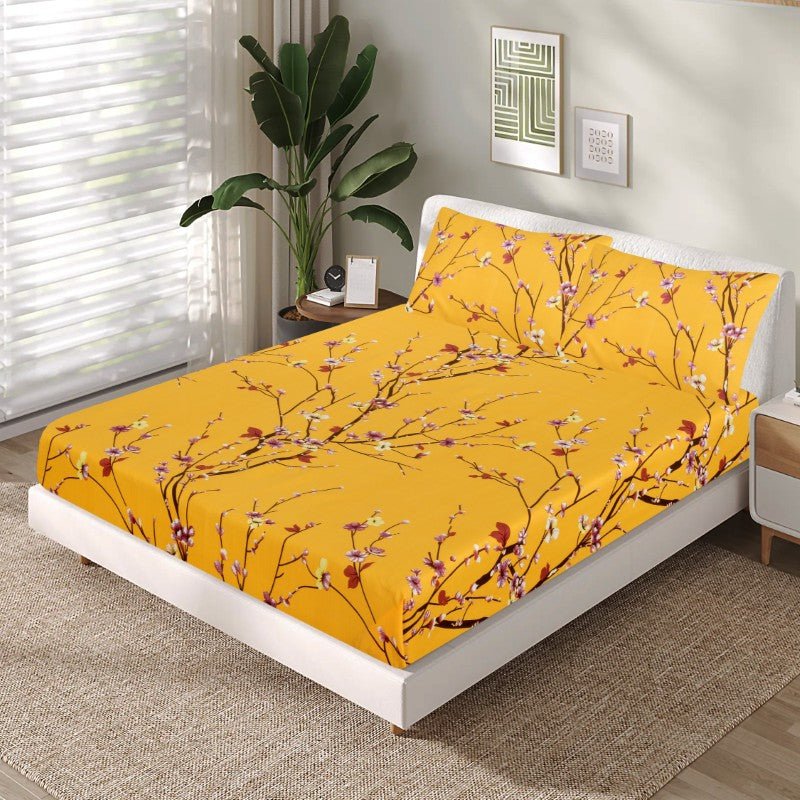 Floral Turmeric - Fitted Sheet Set - Windsorlino.com