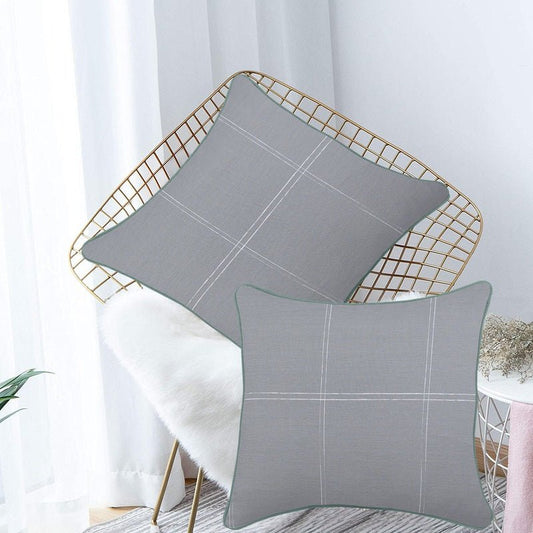 Green Piping - Cushion Covers Pack of Two - Windsorlino.com