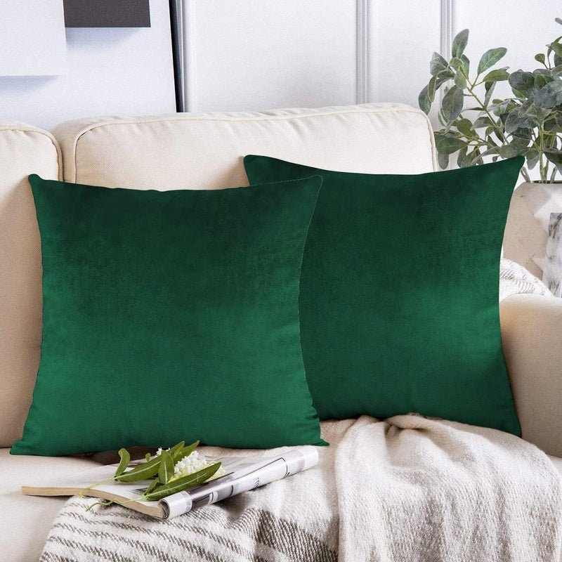 Green - Velvet Cushion Covers - Windsorlino.com
