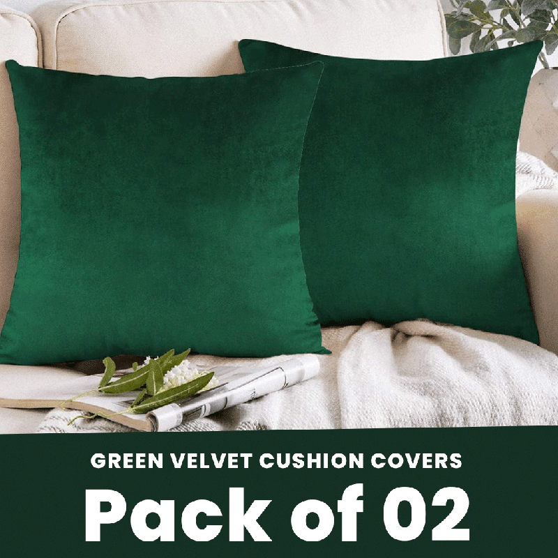 Green - Velvet Cushion Covers - Windsorlino.com