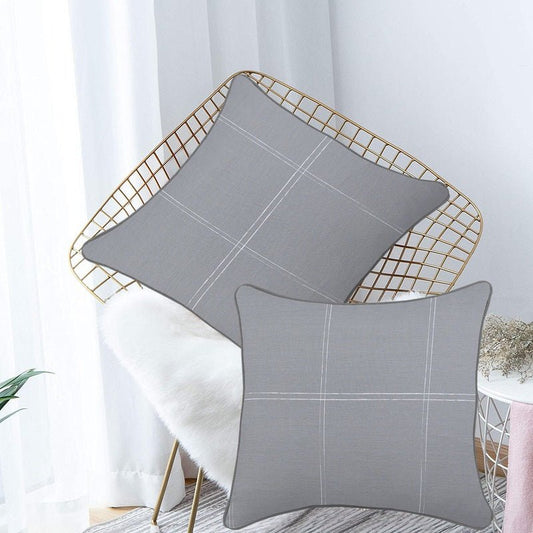 Grey Piping - Cushion Covers Pack of Two - Windsorlino.com