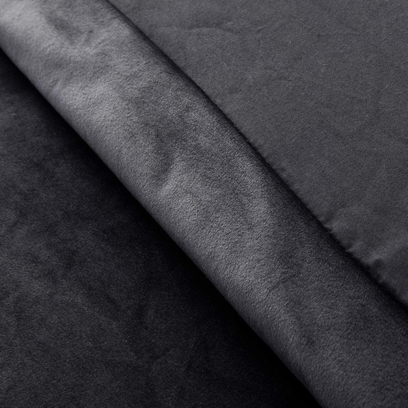 Grey Velvet - Bed Set 8 Pcs (Luxury) - Windsorlino.com