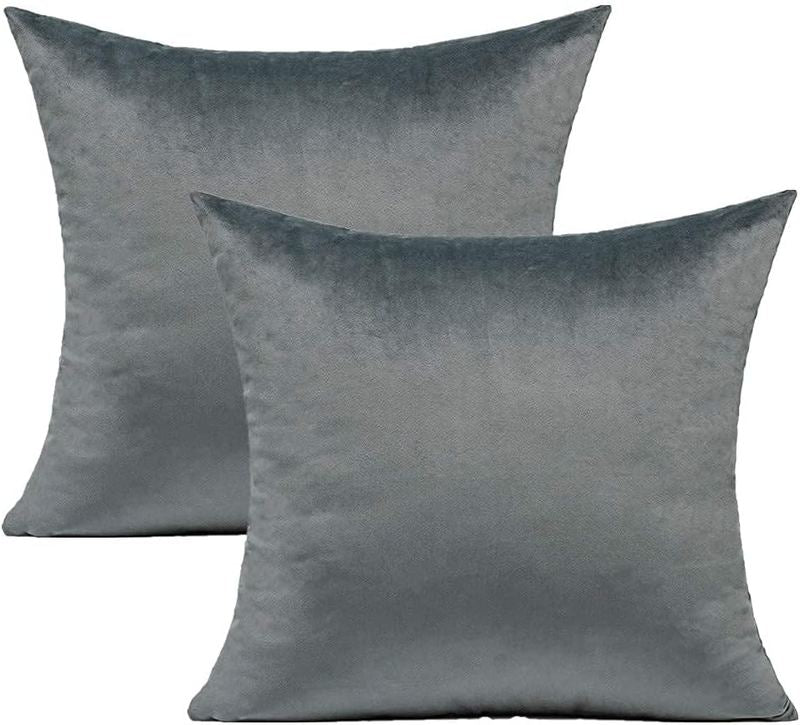 Grey - Velvet Cushion Covers - Windsorlino.com