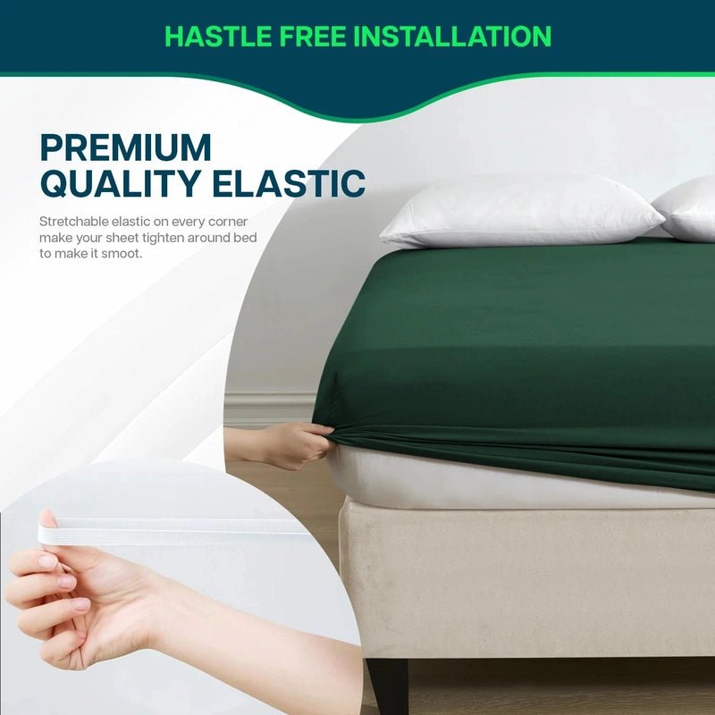 Imperial Castleton Green - Luxury Fitted Sheet - Windsorlino.com