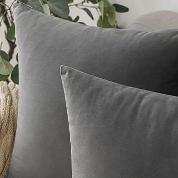 Imperial Charcoal Grey - Cushion Covers Pack of Two - Windsorlino.com