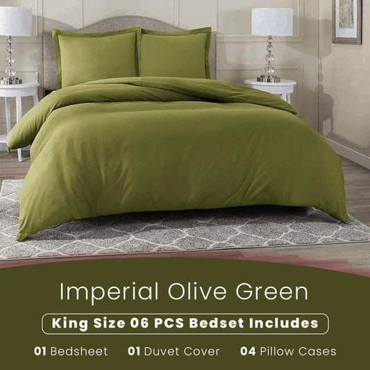 Imperial Olive Green - Bed Set (Luxury) - Windsorlino.com