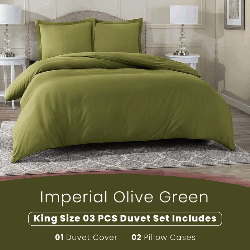 Imperial Olive Green - Bed Set (Luxury) - Windsorlino.com