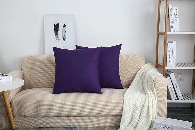 Imperial Plum - Cushion Covers Pack of Two - Windsorlino.com