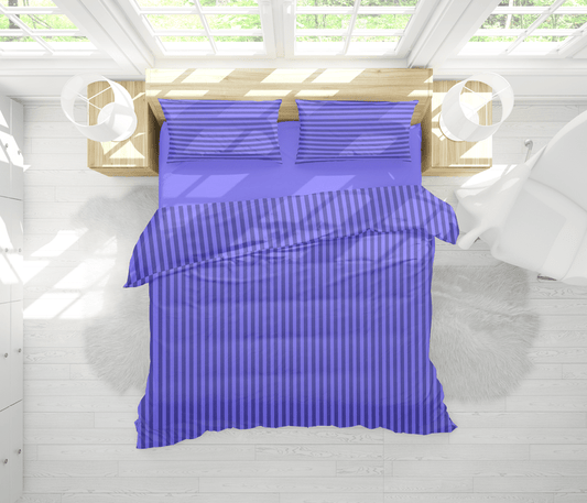 Light Blue Stripe - Bed Sheet Set - Windsorlino.com