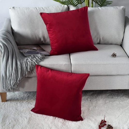 Maroon - Velvet Cushion Covers - Windsorlino.com
