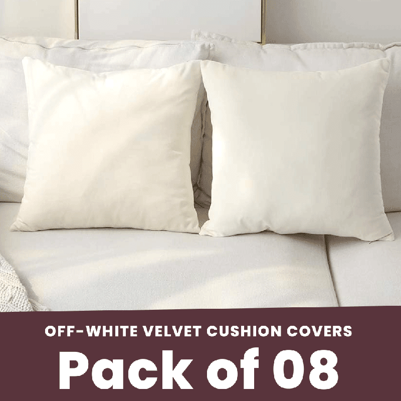 Off White - Velvet Cushion Covers - Windsorlino.com