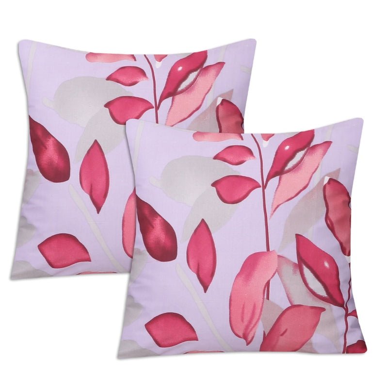 Pink Leaves - Cushion Covers Pack of Two - Windsorlino.com