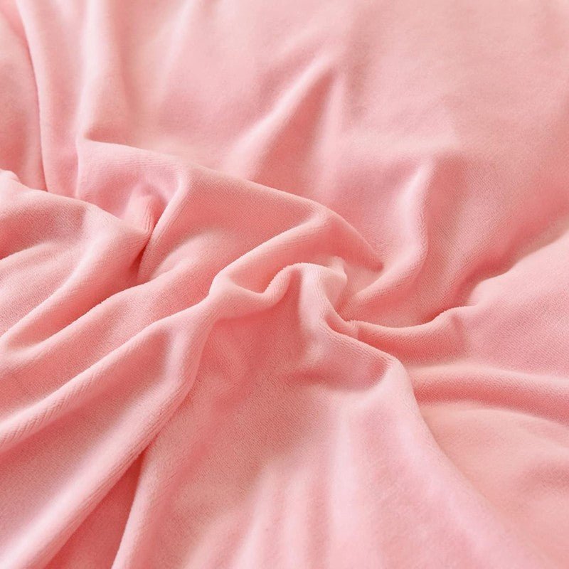 Pink Velvet - Luxury Fitted Sheet - Windsorlino.com