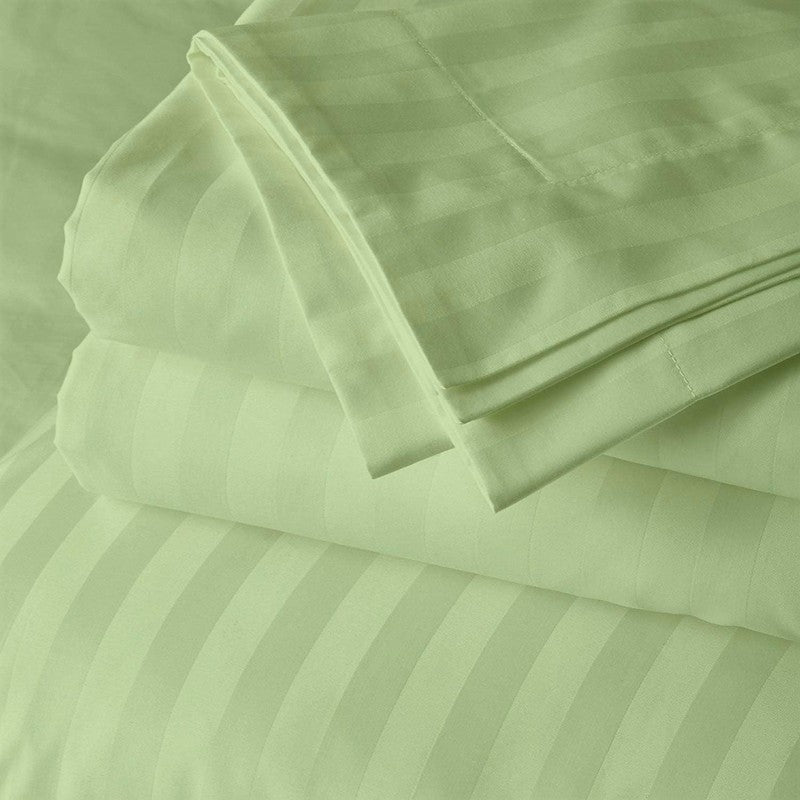 Pistachio Stripe - 7pcs Winter Razai/Quilt Set (Luxury) - Windsorlino.com