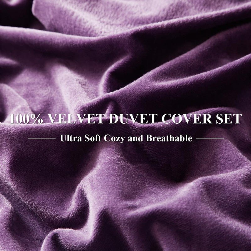 Plum Velvet - 9pcs Winter Razai/Quilt Set (Luxury) - Windsorlino.com