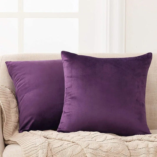 Plum - Velvet Cushion Covers - Windsorlino.com