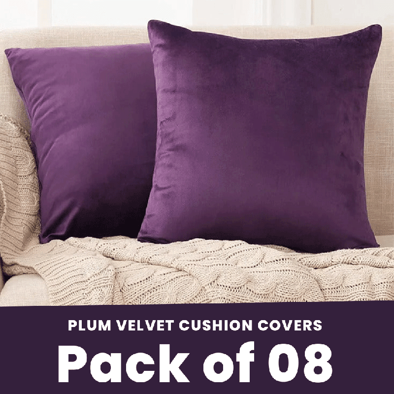 Plum - Velvet Cushion Covers - Windsorlino.com