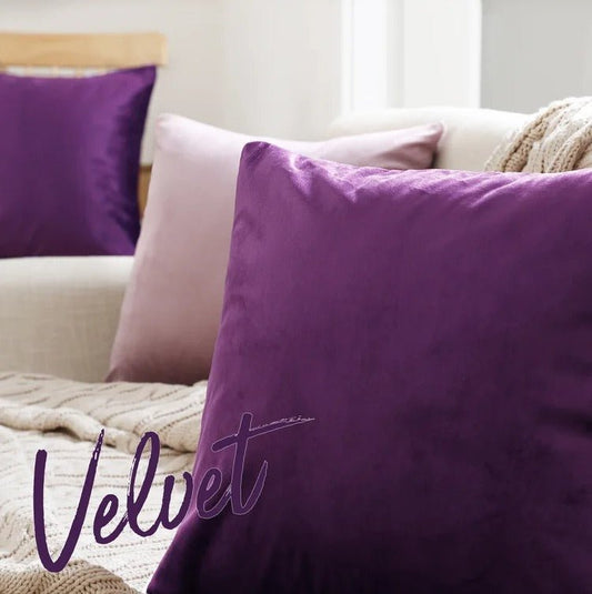 Plum - Velvet Cushion Covers - Windsorlino.com