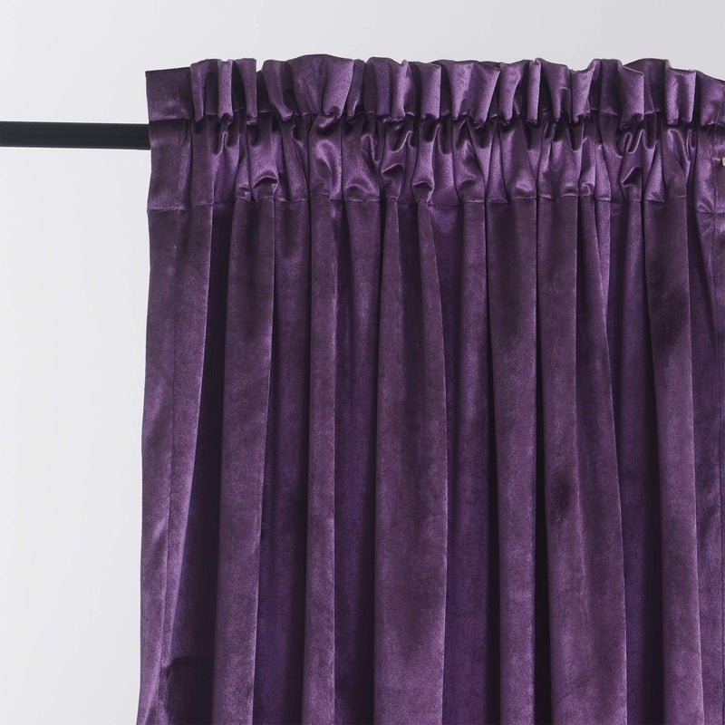 Plum - Velvet Window Curtains (Ultra Soft) - Windsorlino.com