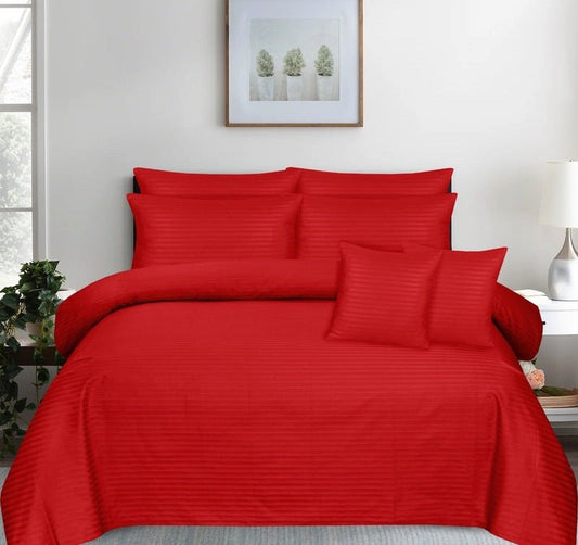 Red Stripe - Bed Sheet Set - Windsorlino.com