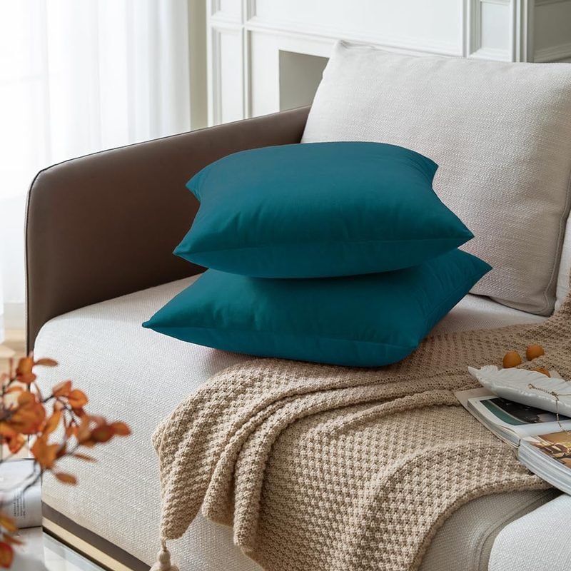 Teal - Velvet Cushion Covers - Windsorlino.com
