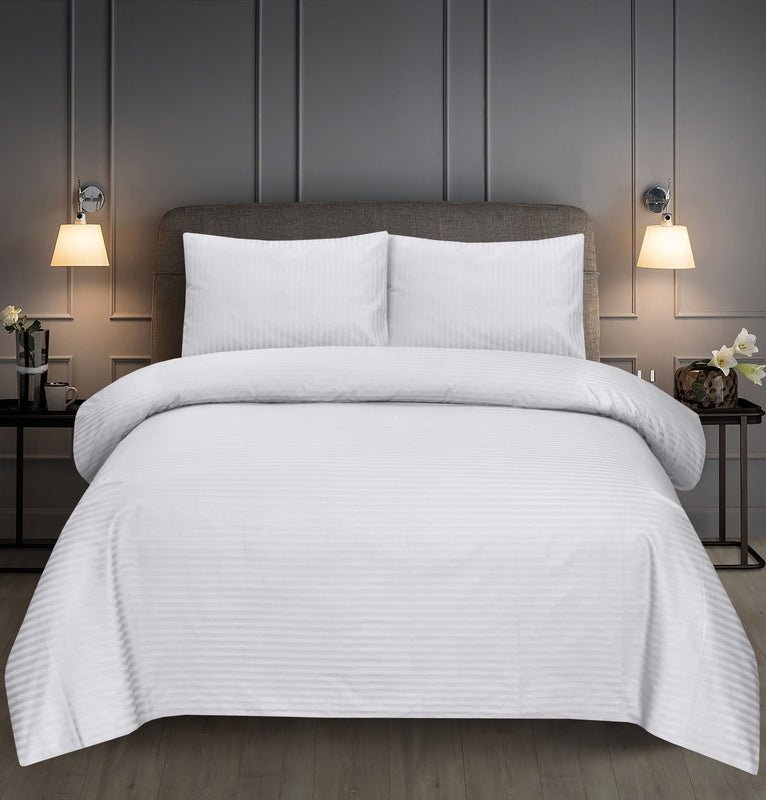 White Stripe - Bed Sheet Set - Windsorlino.com