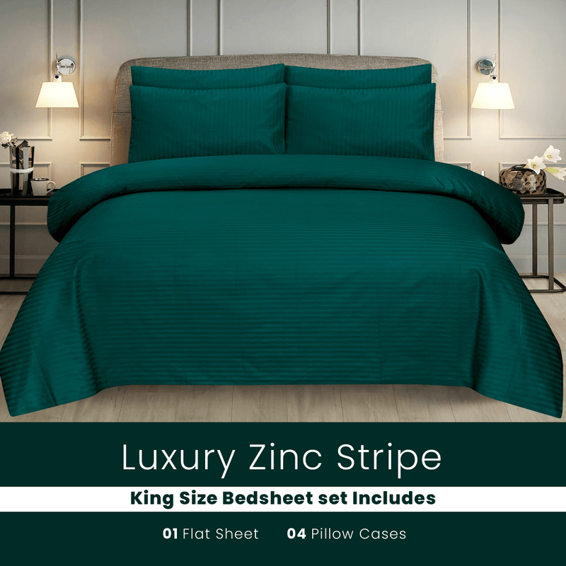 Zinc Stripe - Bed Sheet Set - Windsorlino.com