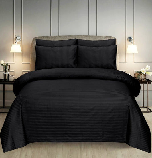 Black Stripe - Bed Sheet Set - Windsorlino.com