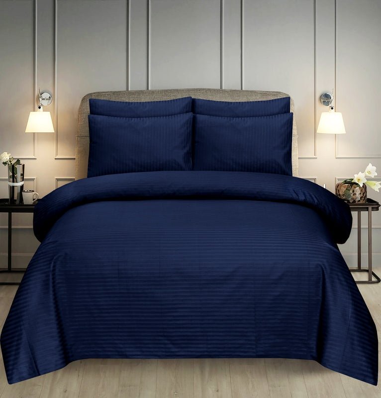 Blue Stripe - Bed Sheet Set - Windsorlino.com